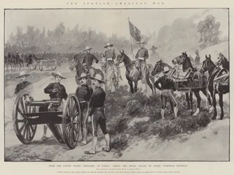 The Spanish-American War, with the United States Artillery at Tampa, Firing the Royal Salute on Queen Victoria